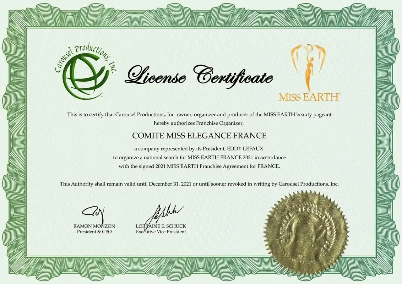 Licence Miss Earth